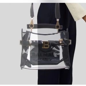 Balmain PVC & Leather Bag 💯authentic